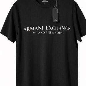 Armani Exchange Black Graphic Tee